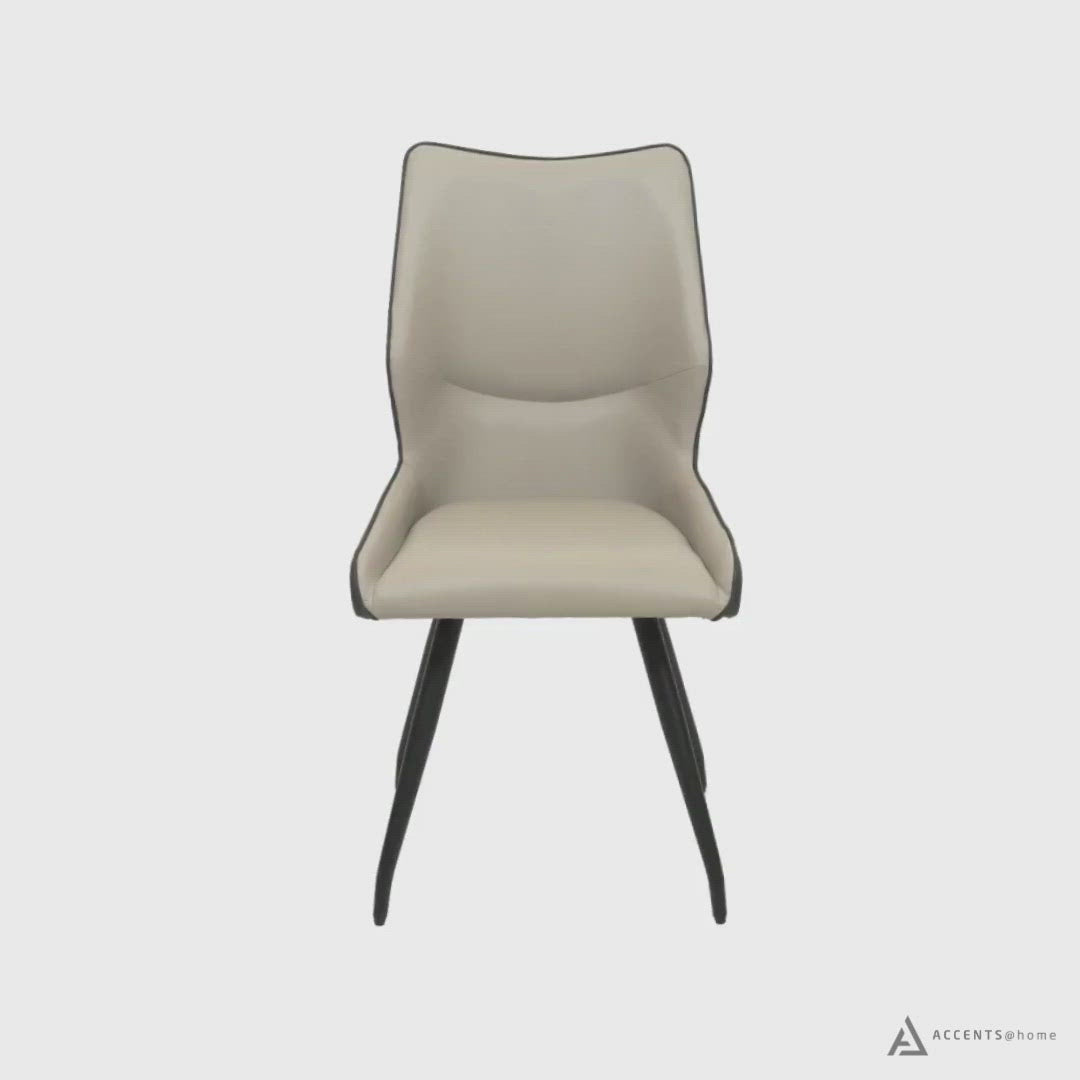 Load video: Metral Dining Chair