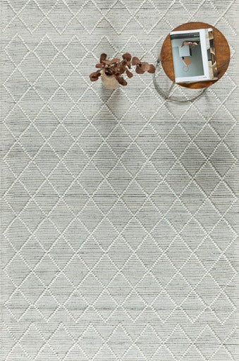 CIMO HAND WOVEN RUG IVORY/GRAY