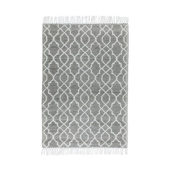 CIMO HAND WOVEN RUG IVORY/GRAPHITE