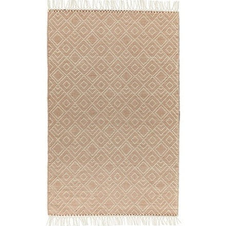 CIMO HAND WOVEN RUG IVORY/RUST