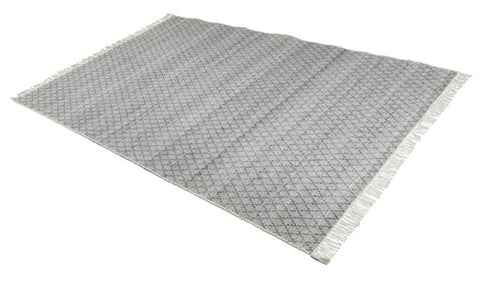 COSCO HAND WOVEN RUG SILVER/IVORY