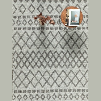 Fintona Hand Woven Rug Silver/Gray