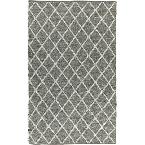 FRANCE HAND WOVEN RUG GRAPHITE/FOG