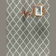 FRANCE HAND WOVEN RUG GRAPHITE/FOG