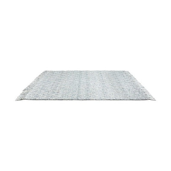 Labin Hand Woven Rug - Teal/Silver