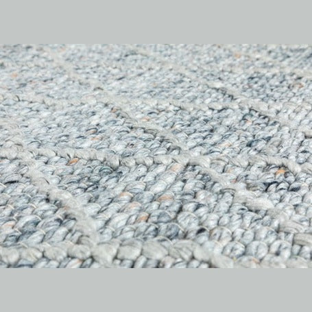 LABIN HAND WOVEN RUG TEAL/SILVER