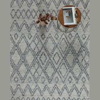 Labin Hand Woven Rug - Navy