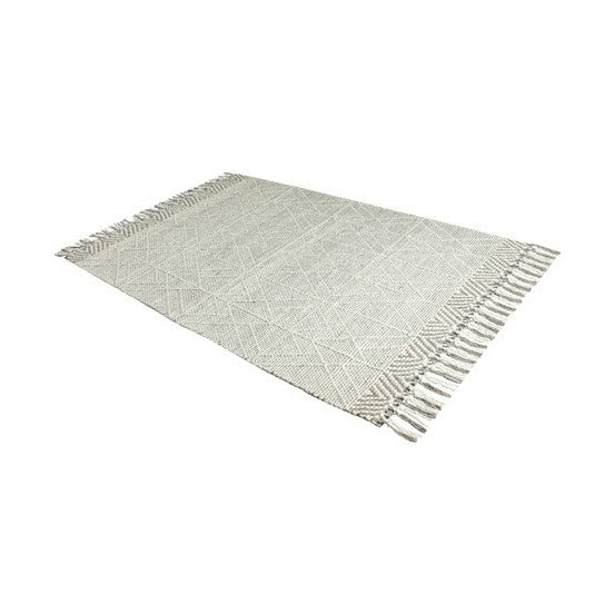 Labin Hand Woven Rug - White/Gray