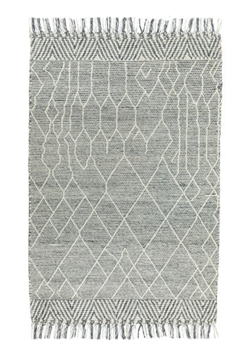 LABIN HAND WOVEN RUG IVORY/CHARCOAL