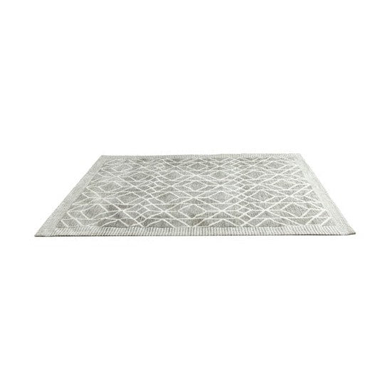 Madon Machine Woven Rug - Grey / Ivory