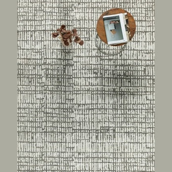 Milton Machine Woven Rug - Ivory/Grey