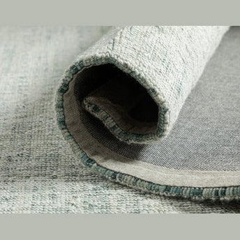ALMOS HAND WOVEN RUG IVORY/TURQUOISE