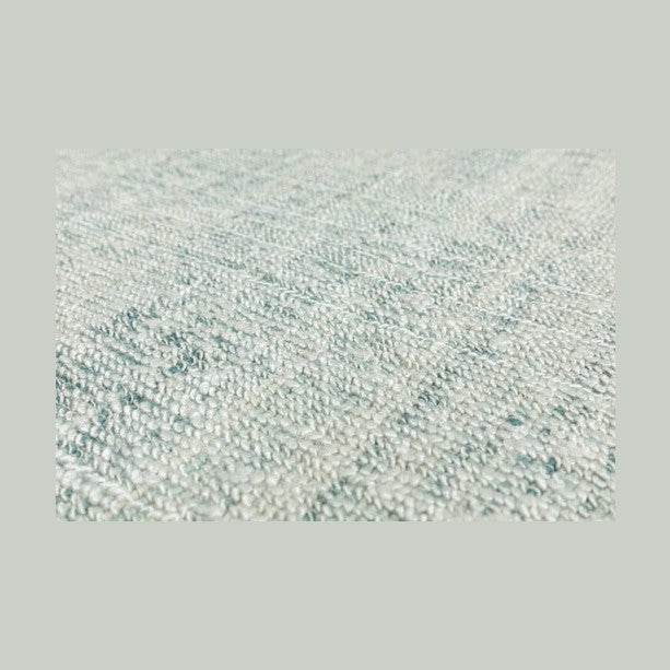 ALMOS HAND WOVEN RUG IVORY/TURQUOISE