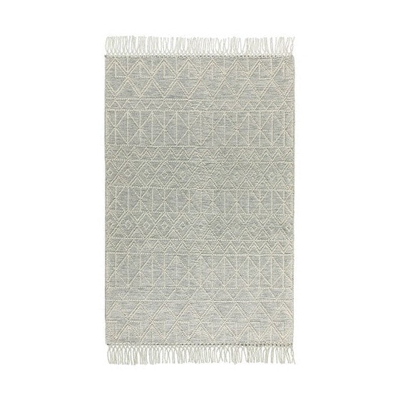 BARNEX HAND WOVEN RUG IVORY/CHARCOAL