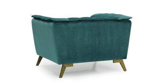 Allister Velvet Chair-Green
