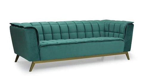 Allister Velvet Sofa - Green
