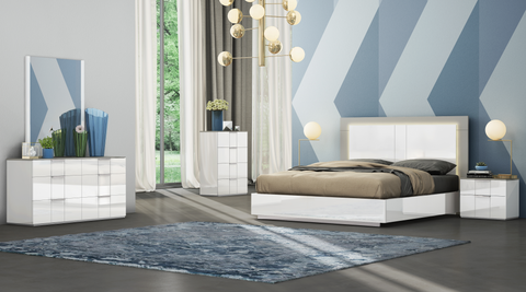 Patricia King Bed With Lift Up Storage - Two Tone