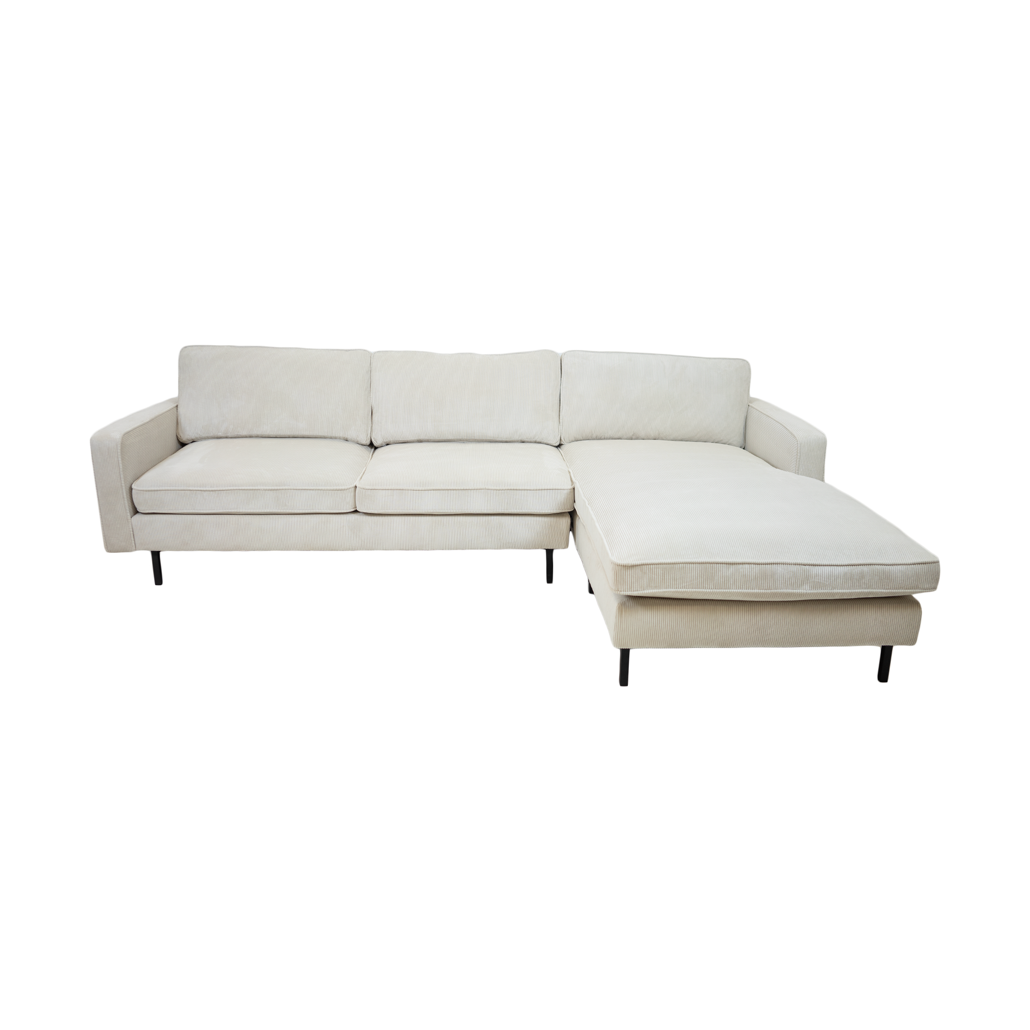 Fiona Reversible Sectional -Corduroy Ivory