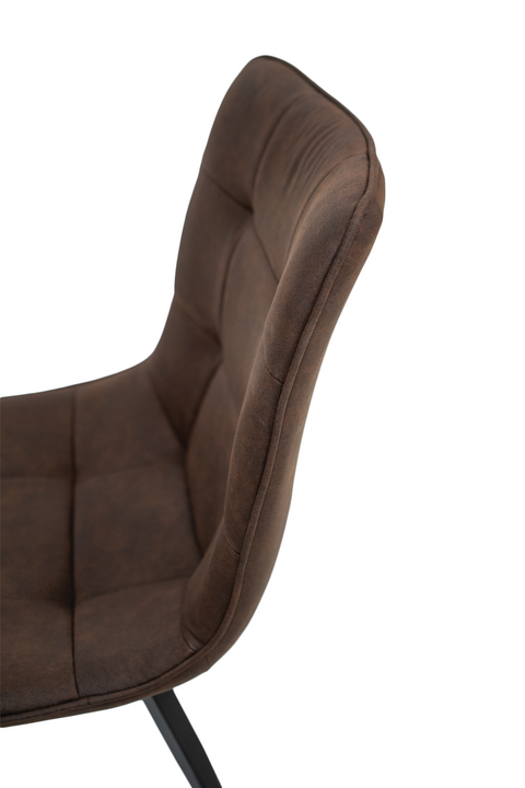 RHODES DINING CHAIR - NAVY BROWN