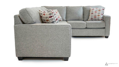 Rino Sectional - Rico Grey - Made In Canada