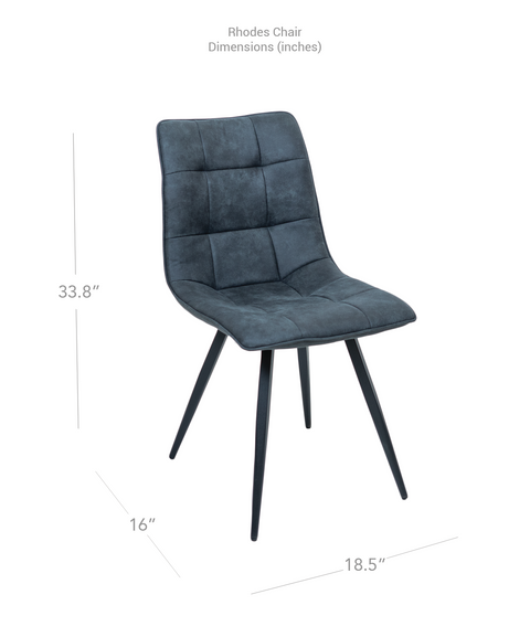 RHODES DINING CHAIR - TWILIGHT BLUE