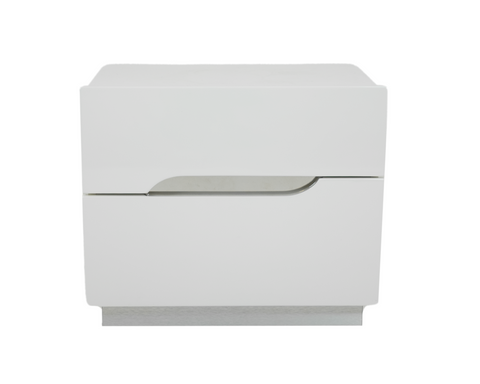 Zoe Glossy White Night stand