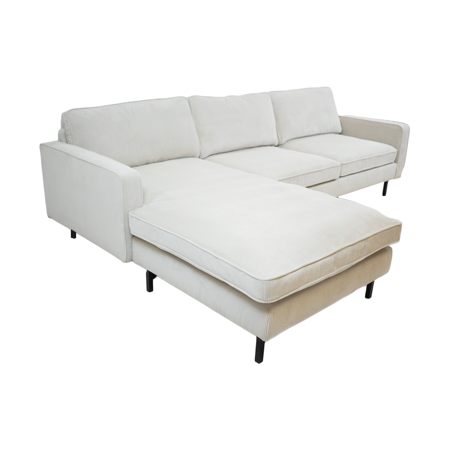 Fiona Reversible Sectional -Corduroy Ivory