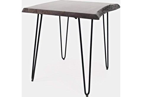 Nature's Edge Square End Table Slate Brushed Grey