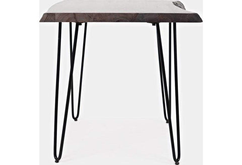 Nature's Edge Square End Table Slate Brushed Grey