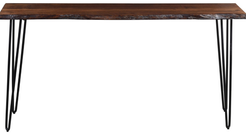 Nature's Edge Sofa Table Counter Height 72" Long Chestnut
