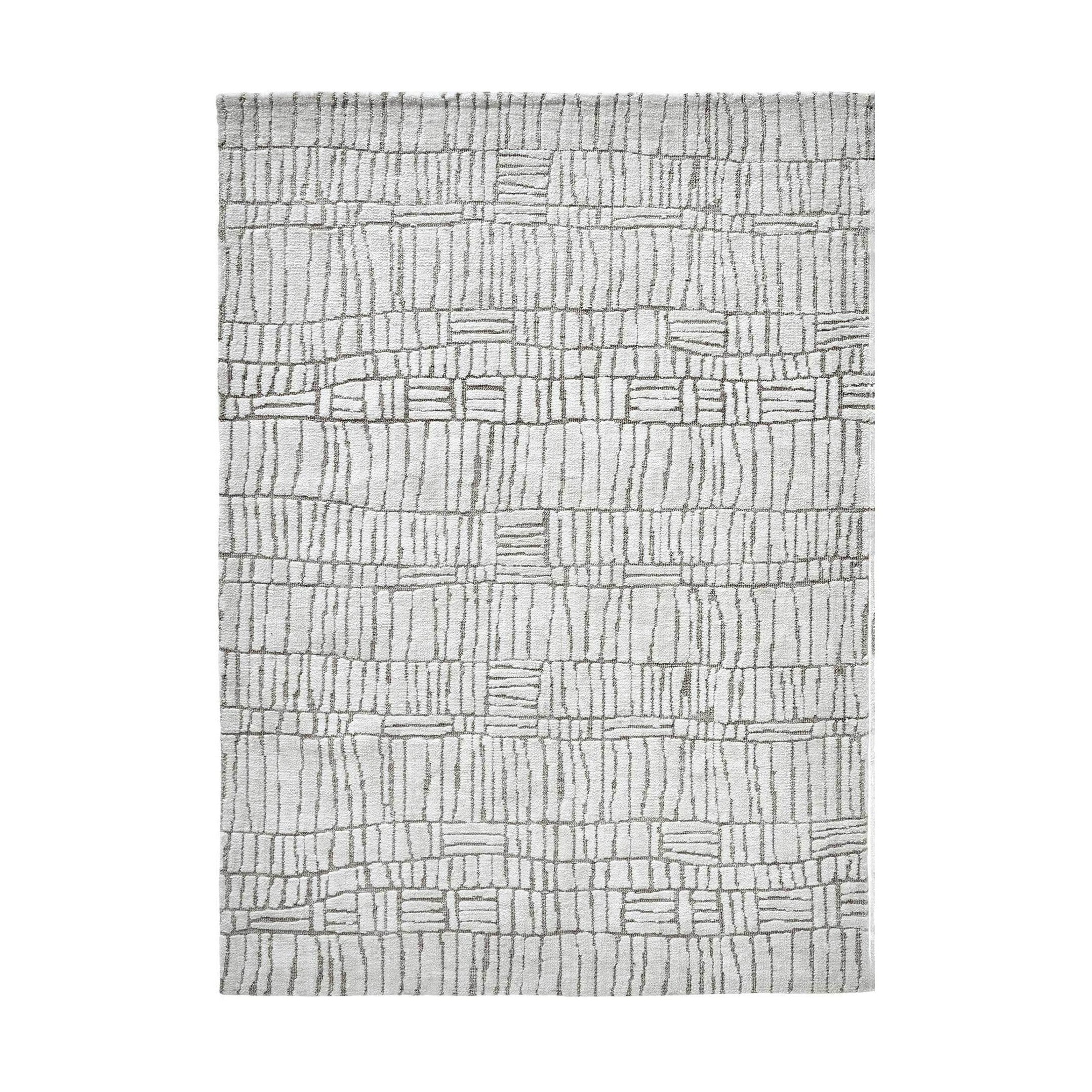 Milton Machine Woven Rug - Ivory/Grey