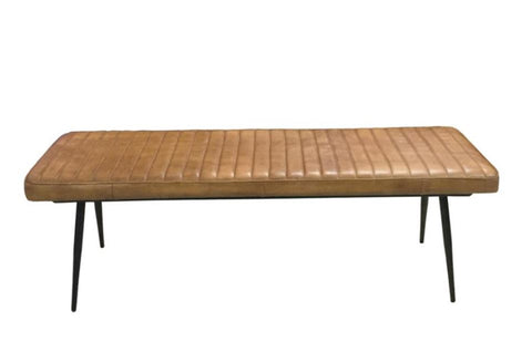 Misty Cushion Side Bench Camel And Black