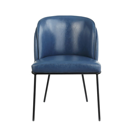 Angelo Faux Leather Dining Chair - Navy