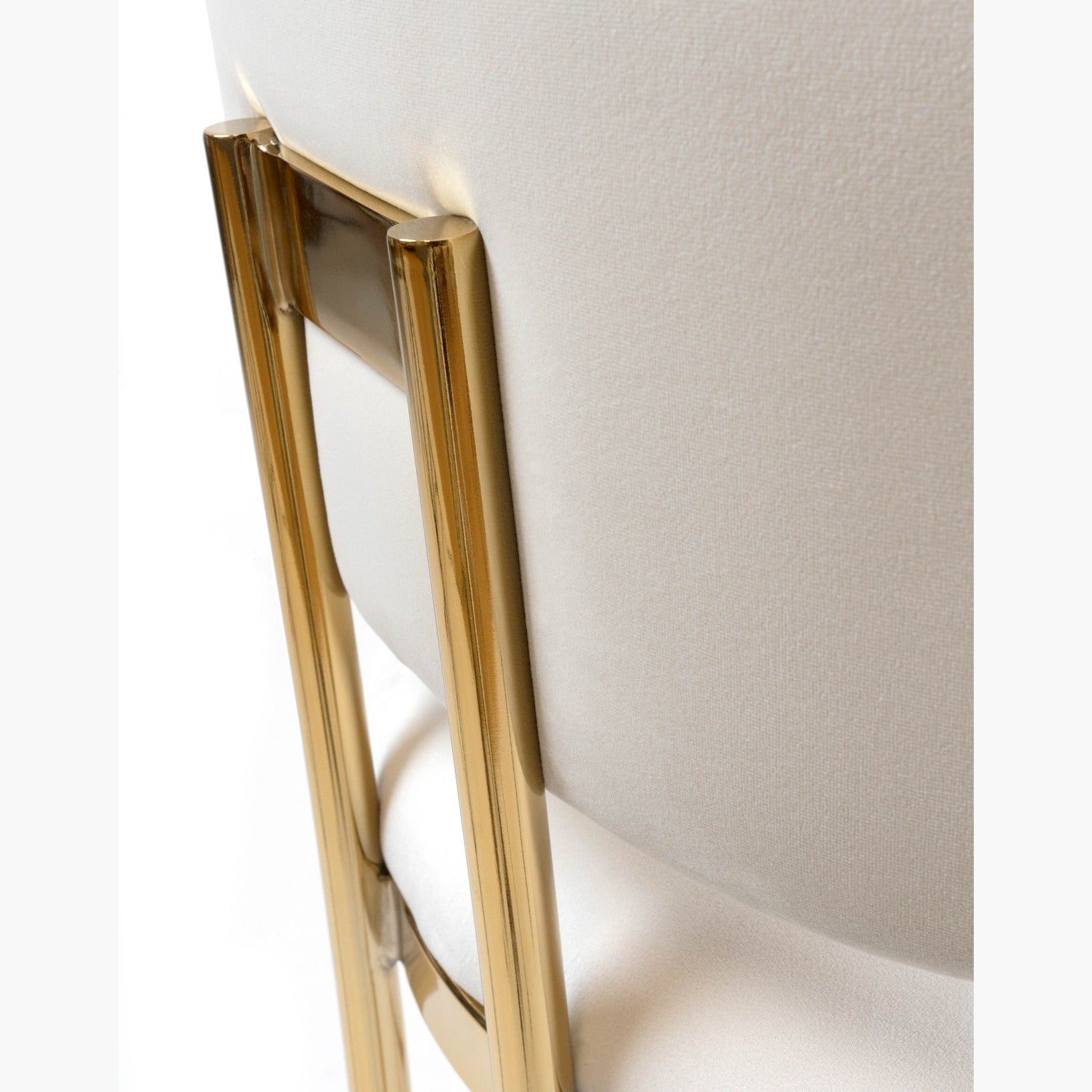Aiden Gold & Cream Velvet Counter Height Stool