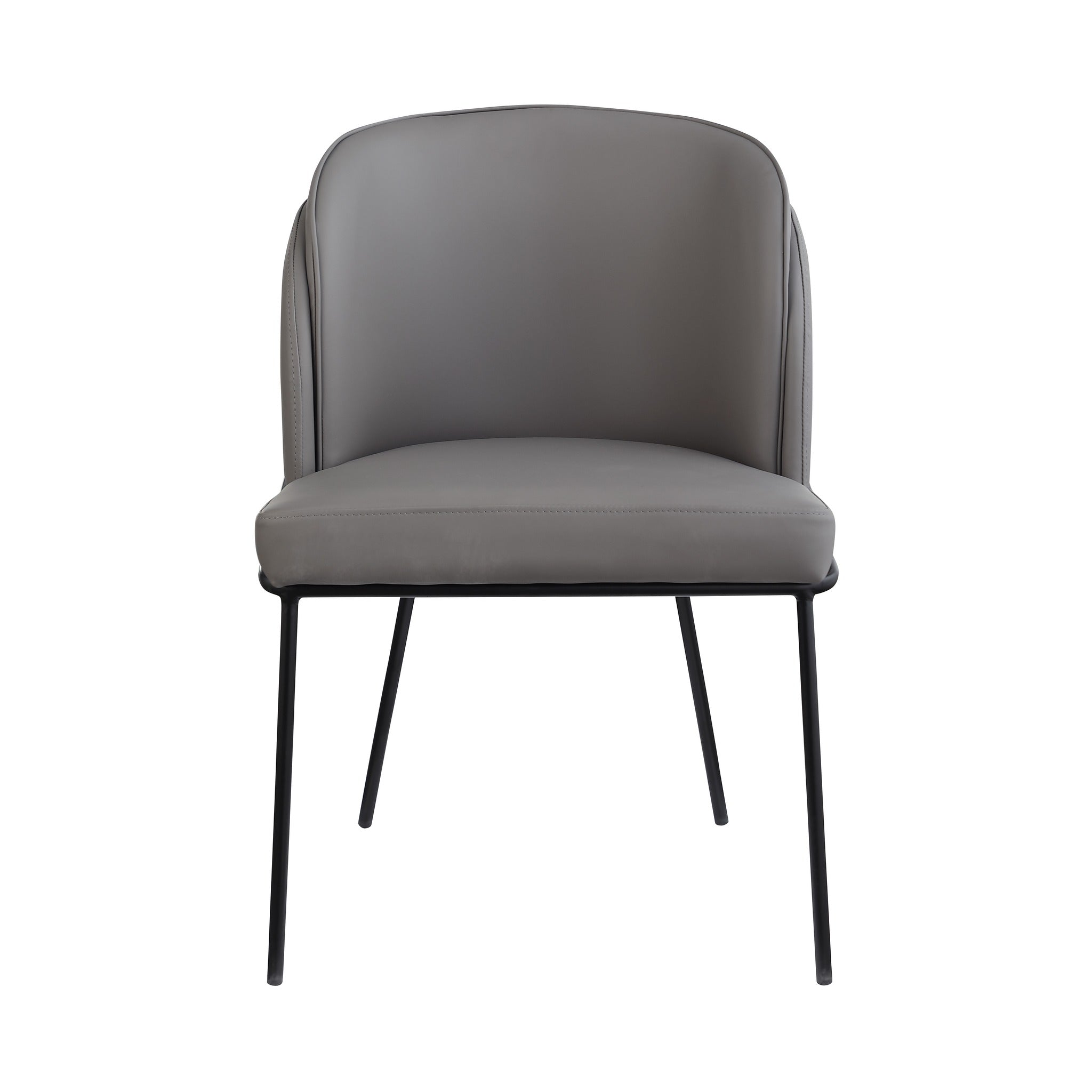 Angelo Faux Leather Dining Chair - Grey