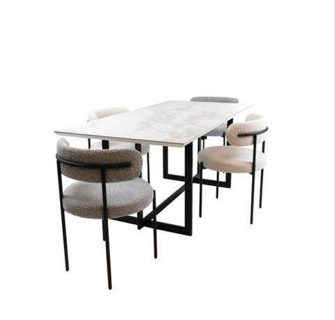 5-Piece Dining Set | Angelo Dining Table | Ronda Dining Chairs