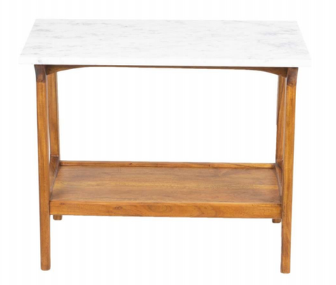 Reeve Mid Century Marble top side Table