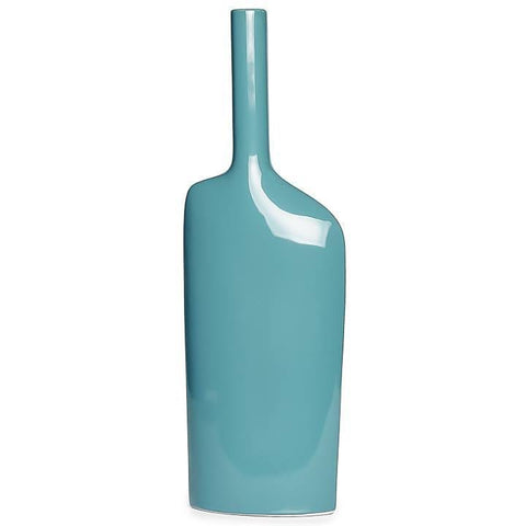 vendor-unknown Home Accents Alba Long Neck Tall Vase Teal (5349672911001)