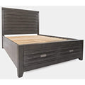 vendor-unknown Bed Room Altamonte King Panel Bed - Brushed Grey (5349866569881)