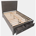 vendor-unknown Bed Room Altamonte King Panel Bed - Brushed Grey (5349866569881)