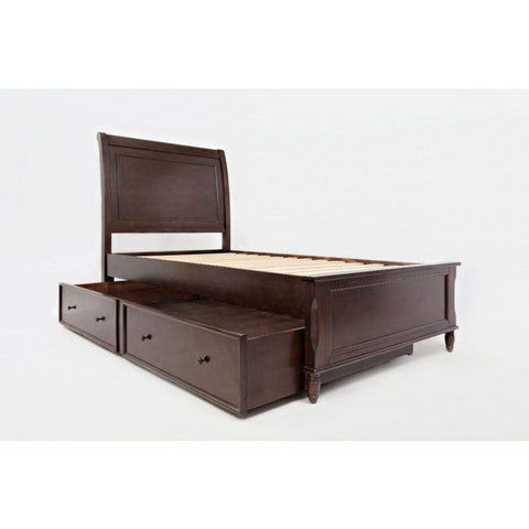 vendor-unknown Bed Room Avignon Twin Panel Bed with Trundle Bed (5349522735257)