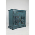 vendor-unknown Home Accents Craftsman 32" Accent Chest Blue Grey (5349565333657)