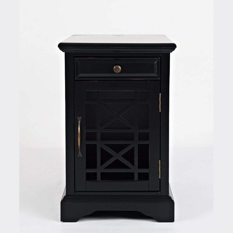 vendor-unknown Living Room Craftsman chairside table black (5349703123097)