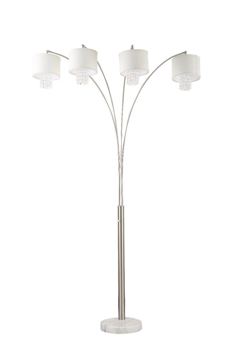 Crystal arc floor deals lamp