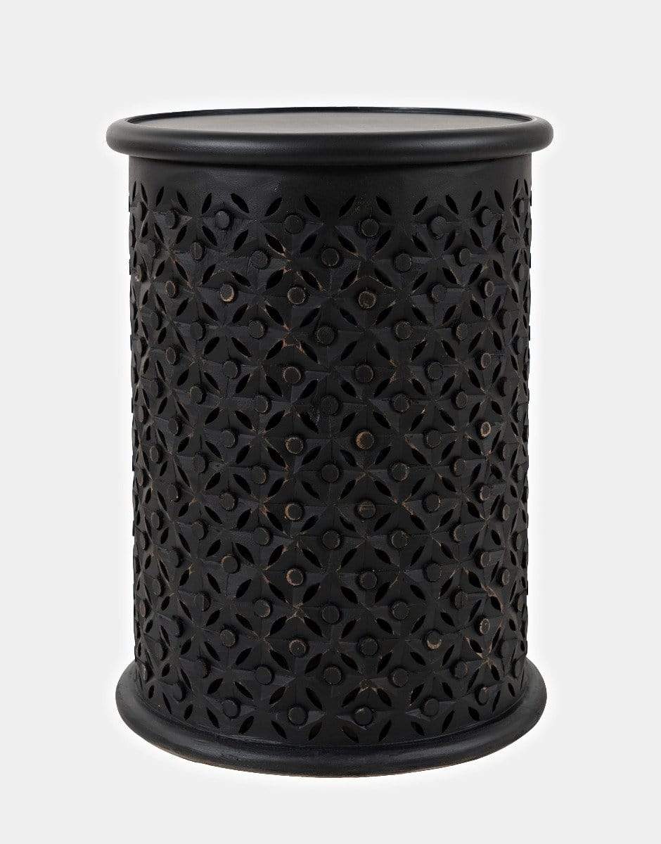 Global Archive Drum Table - Antique Black