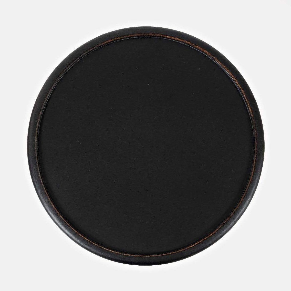 Global Archive Drum Table - Antique Black