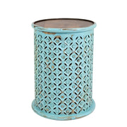 vendor-unknown Living Room Global Archive Drum Table - Turquoise (5349708562585)