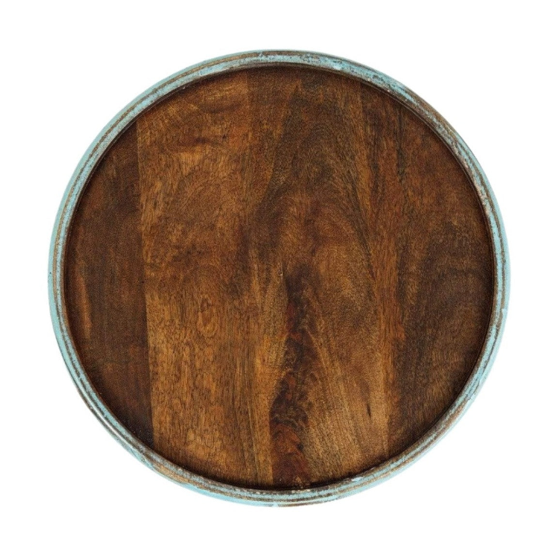 vendor-unknown Living Room Global Archive Drum Table - Turquoise (5349708562585)