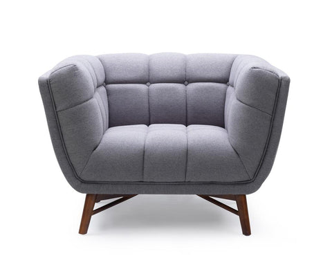 Kitsilano Accent Chair - Grey Fabric