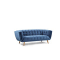 vendor-unknown Living Room Kitsilano Loveseat -Blue Velvet (5349456904345)